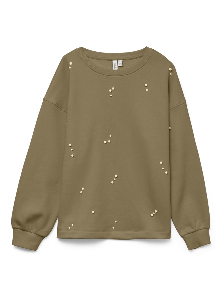 Vmfatilda L/s Sweatshirt Jrs Btq - Olijf