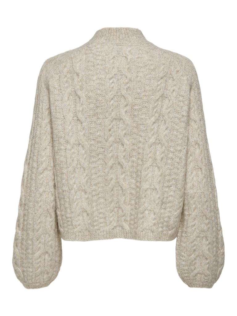 Jdysilja L/s Hn Cable Pullover Knt - Beige