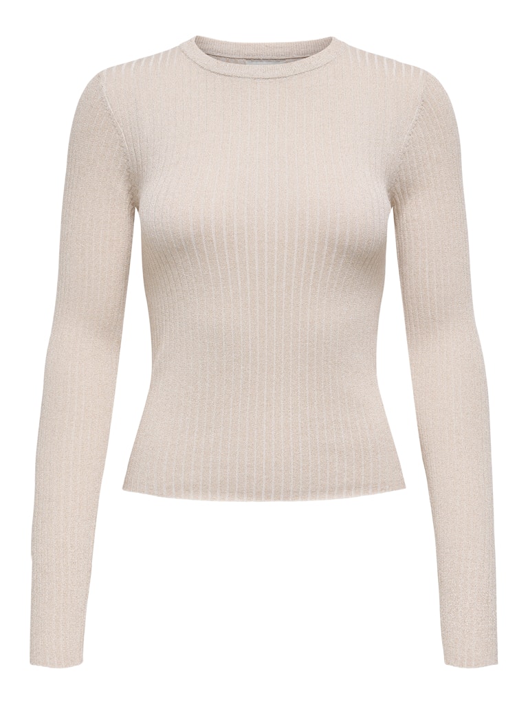 Jdyplum Lurex L/s O-neck Pullover Knt - Beige