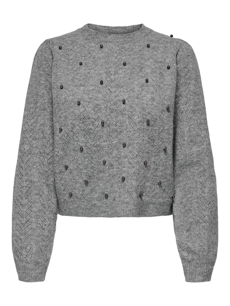 Jdyhadlee L/s Pearl Pullover Knt - Rafblauw