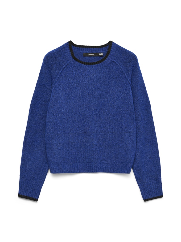 Vmaquarius Ls O-neck Raglan Pullover Bf - Kobalt