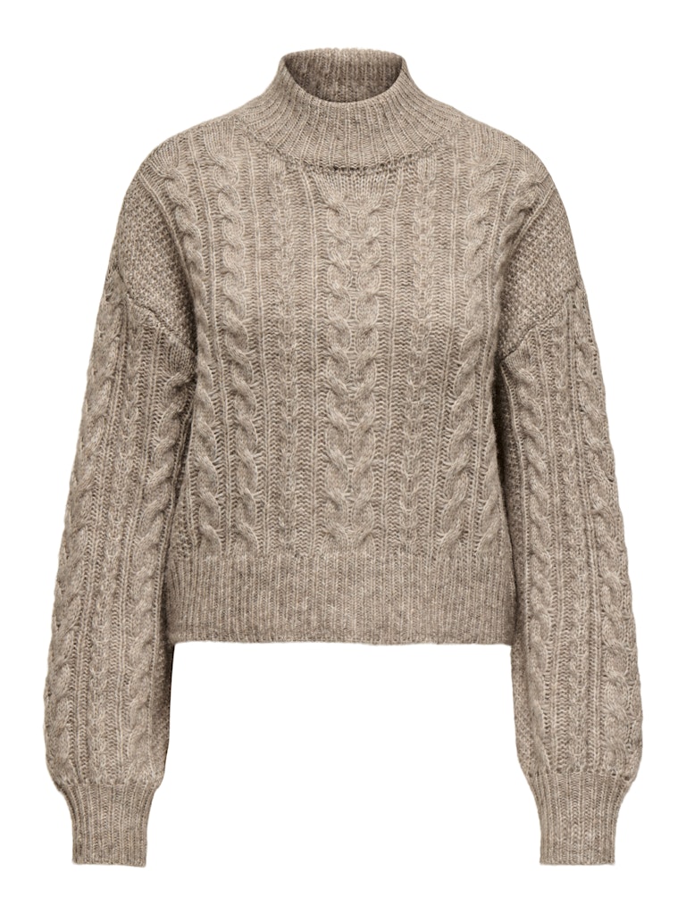 Onlida Life Ls High Neck Knt - Bruin Melee