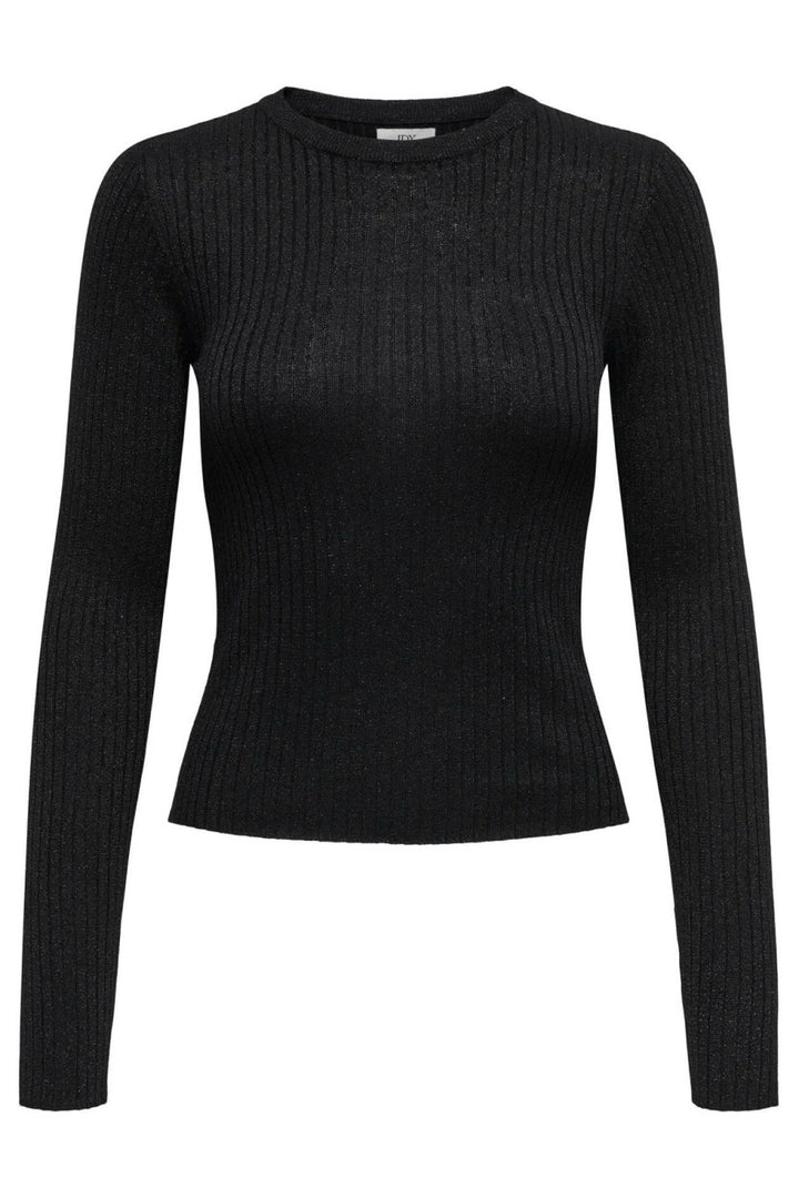Jdyplum Lurex L/s O-neck Pullover Knt - Zwart