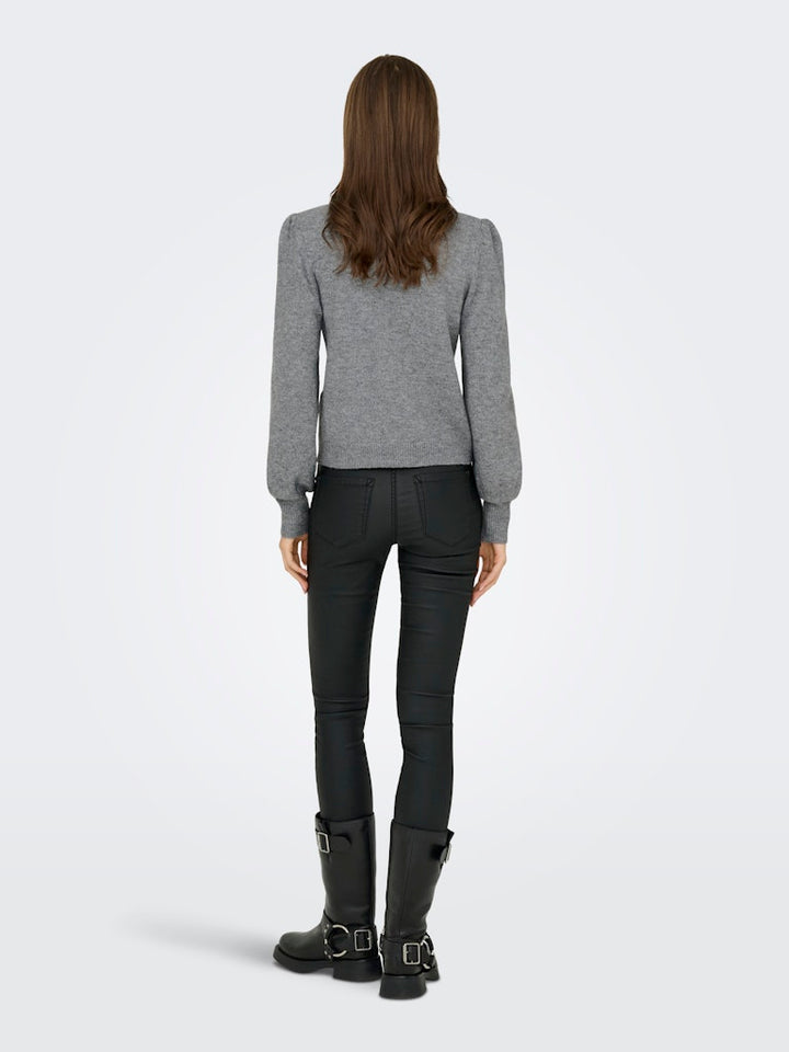 Jdyrue Life L/s Pullover Knt Noos - Grijs Melee