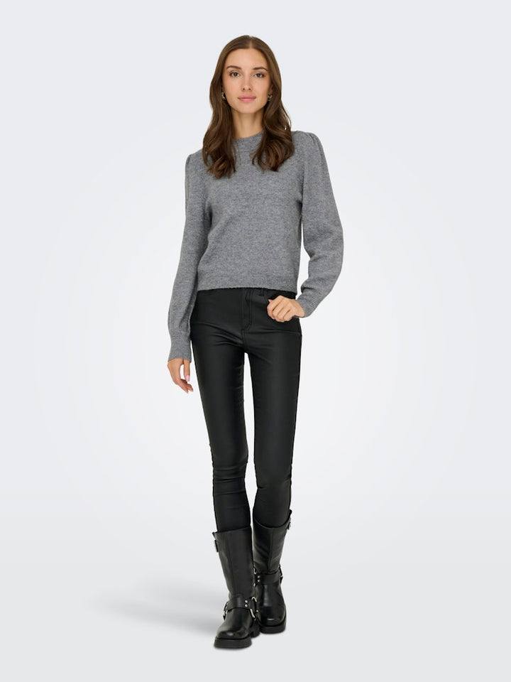 Jdyrue Life L/s Pullover Knt Noos - Grijs Melee