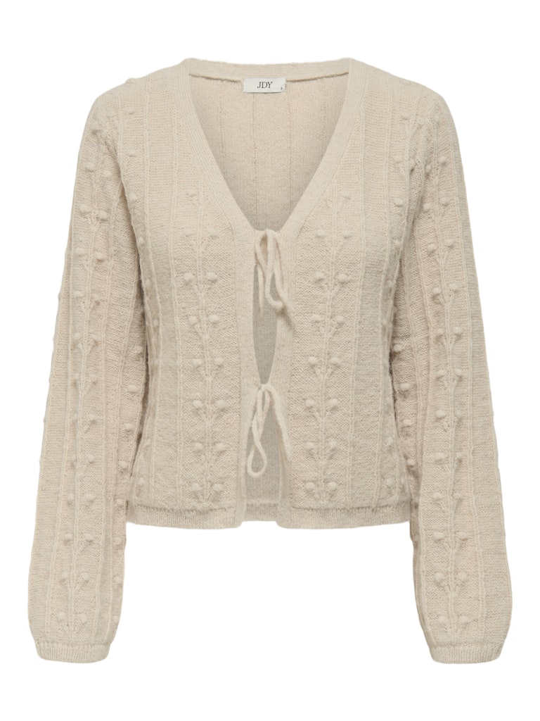 Jdysigrid Life L/s Tie Cardigan Knt - Beige