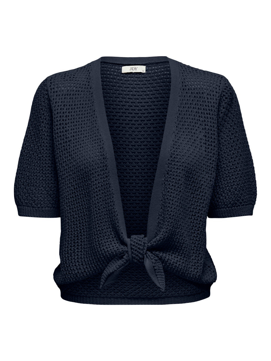 Jdymehedi 2/4 Short Tie Cardigan Knt - Navy