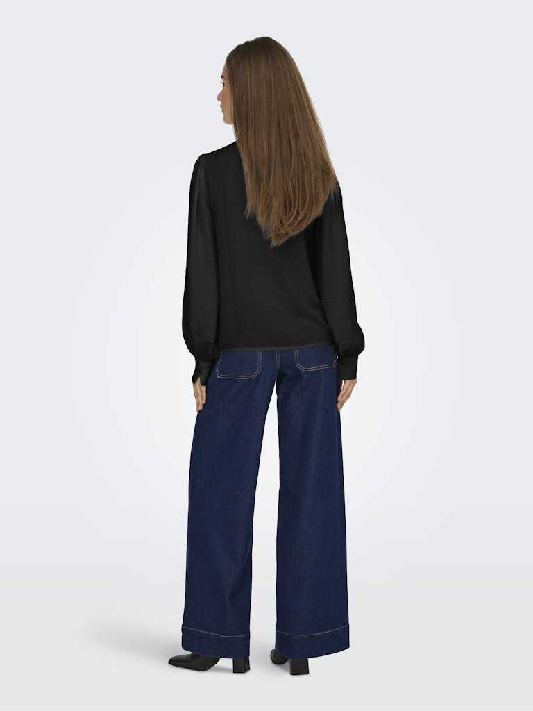 Jdyrachel Life L/s Beaded Shirt Wvn - Zwart