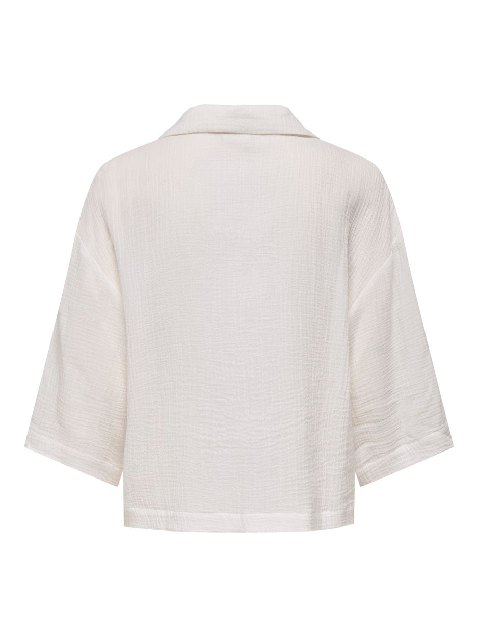 Jdyyuma 3/4 Loose Shirt Wvn - Off-white