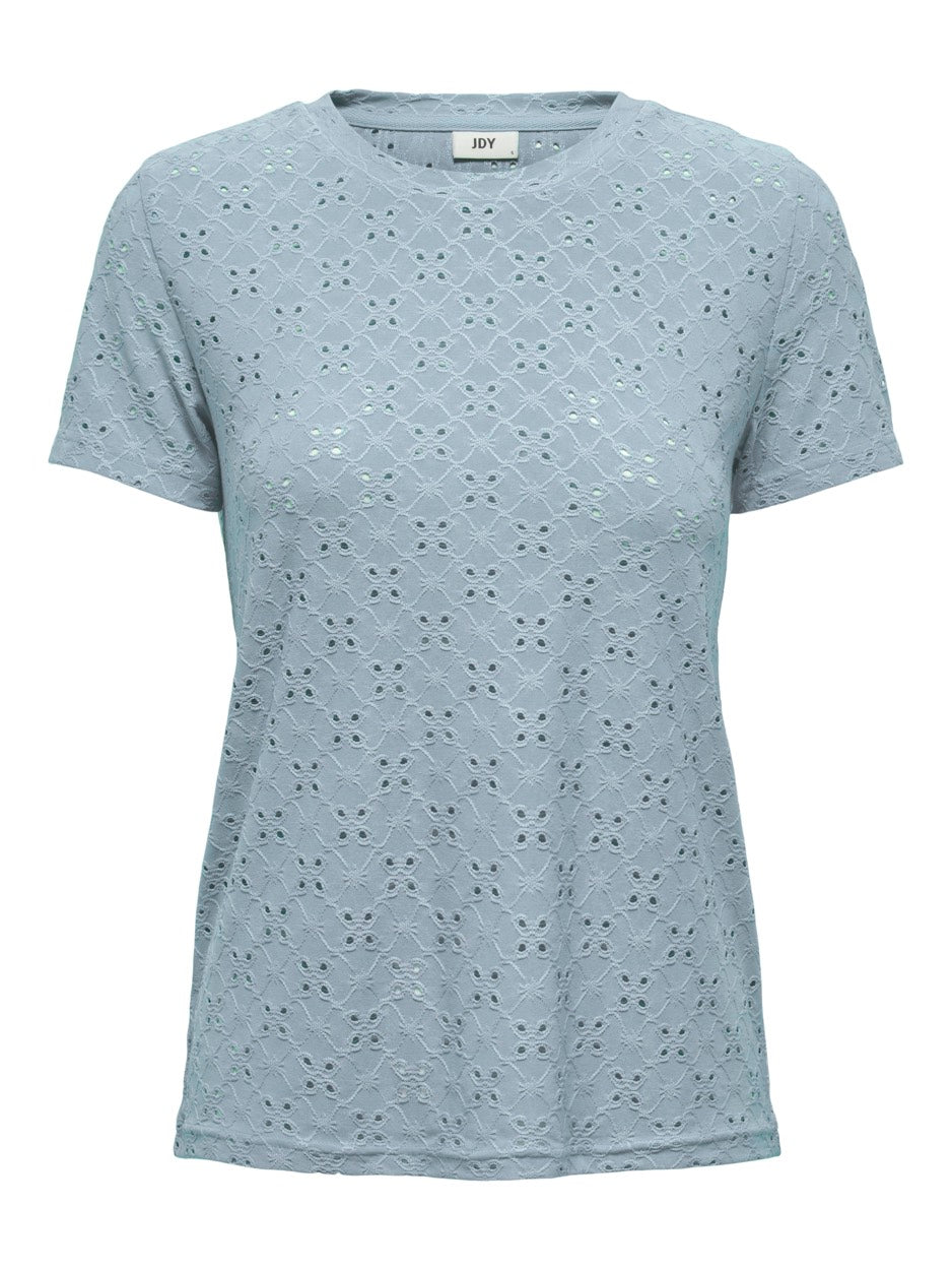 Jdycathinka S/s Tag Top Jrs Noos - Lichtblauw