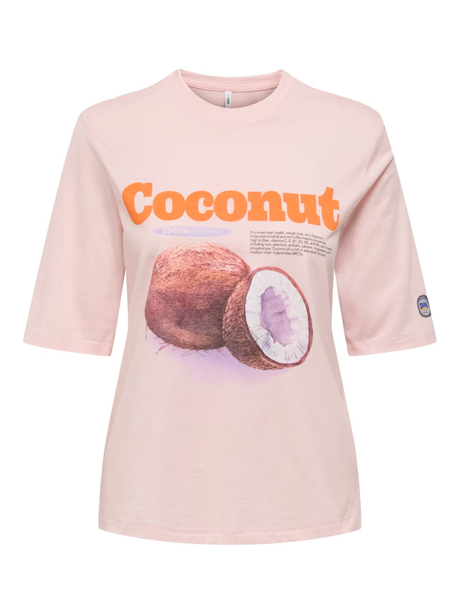 Onlphoebe S/s Fresh Top Box Jrs - Zalm/peach