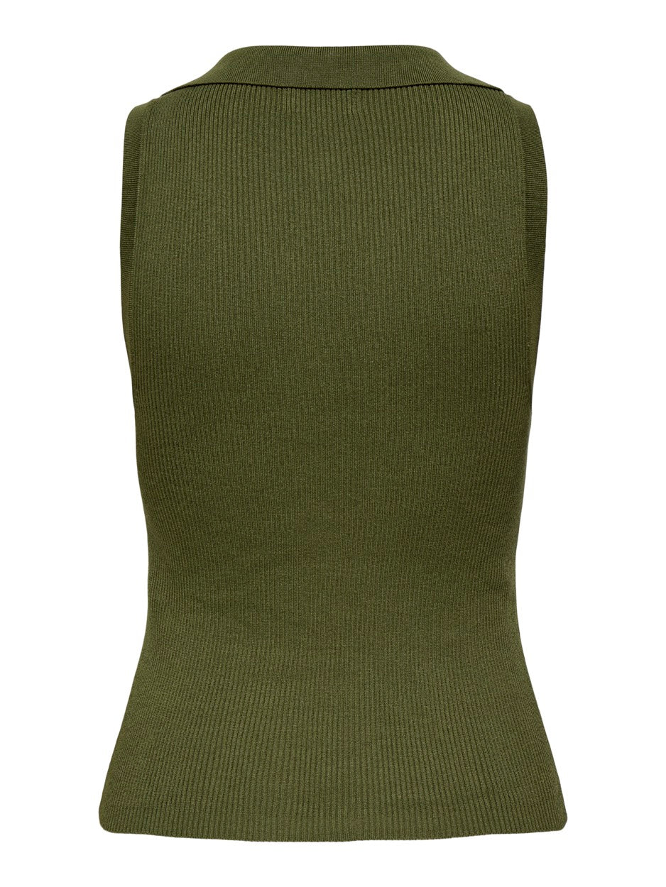 Jdynanna Sl Collar Top Knt - Army