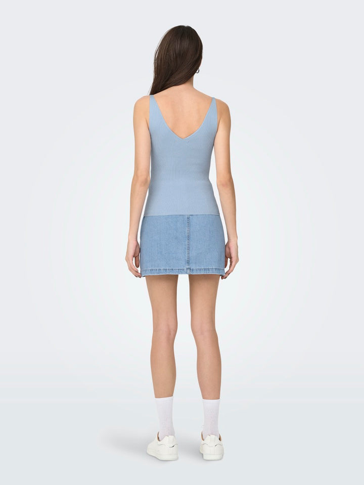 Jdynanna S/l Top Knt Noos - Lichtblauw