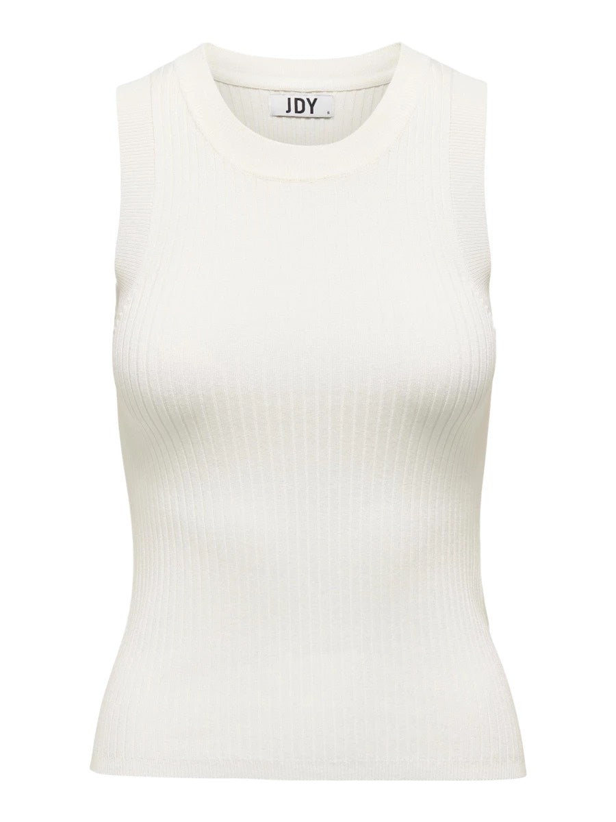 Jdyaya Solid Tank Top Knt - Off-white