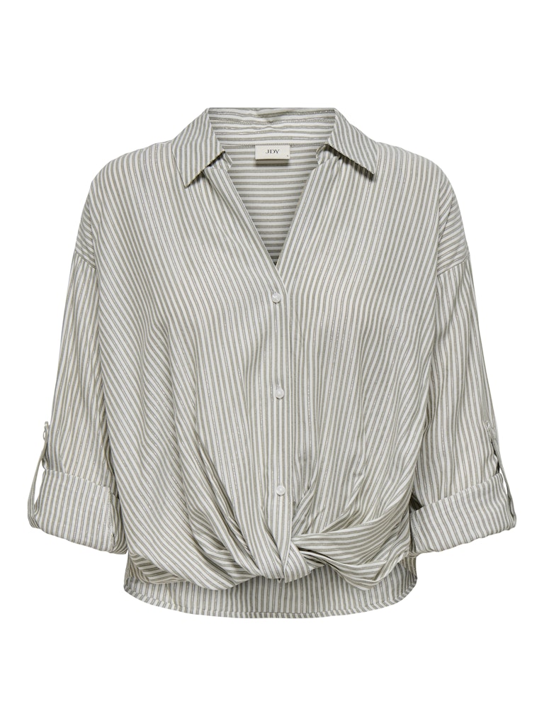 Jdyselma L/s Knot Lurex Shirt Wvn - Wit Dessin
