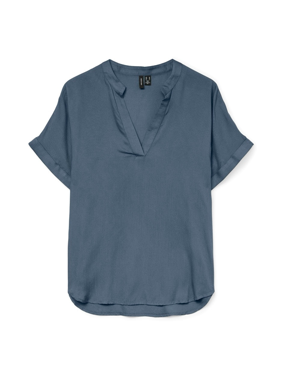 Vmbeauty Ss Top Wvn Ga Noos - Rafblauw
