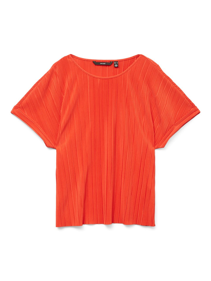 Vmaurora Ss O-neck T-shirt Jrs Ga - Rood