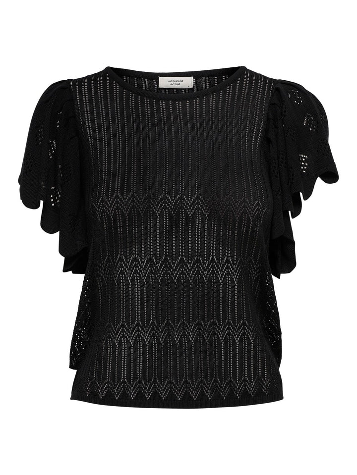 Jdysolis S/s Pullover Knt - Zwart