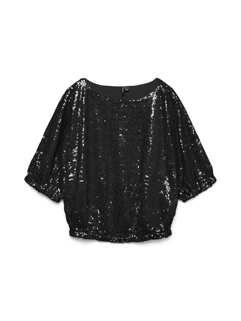 Vmkaje Ss Balloon Short Sq Top Jrs Ga - Zwart