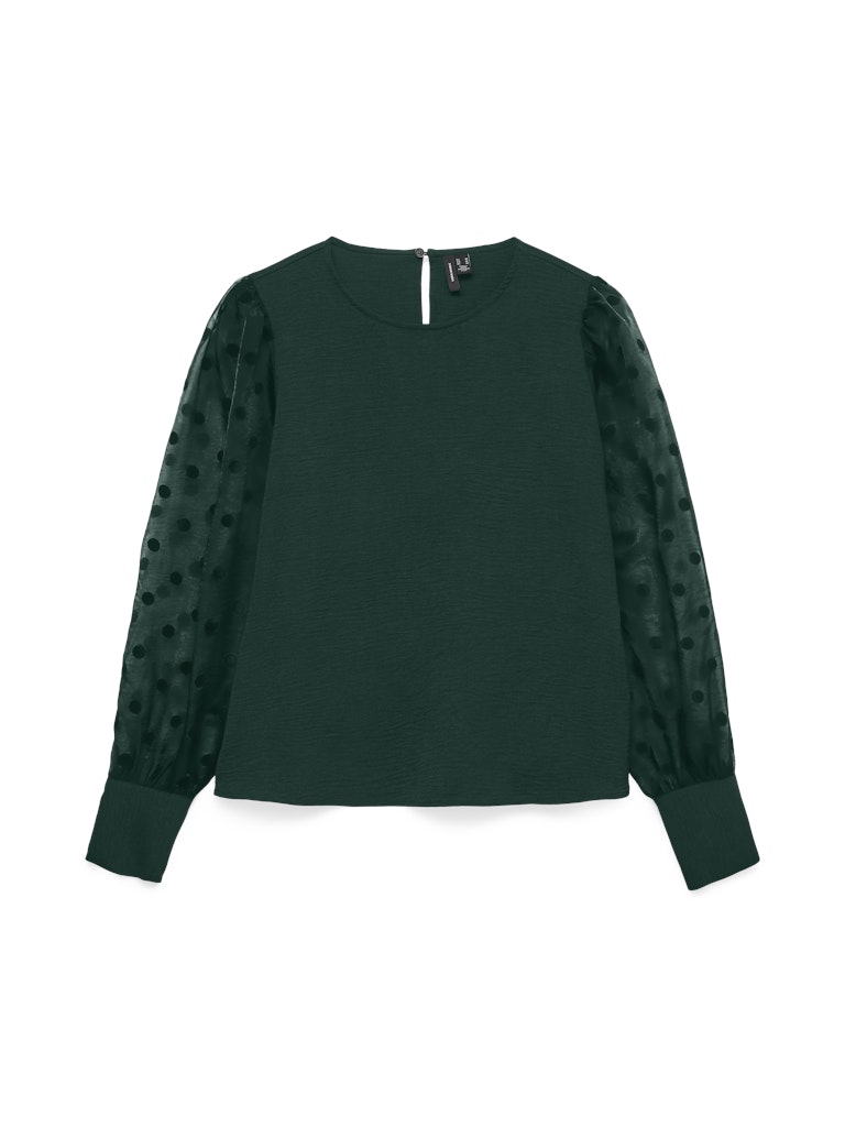 Vmalva Detail Ls Top Wvn - Groen