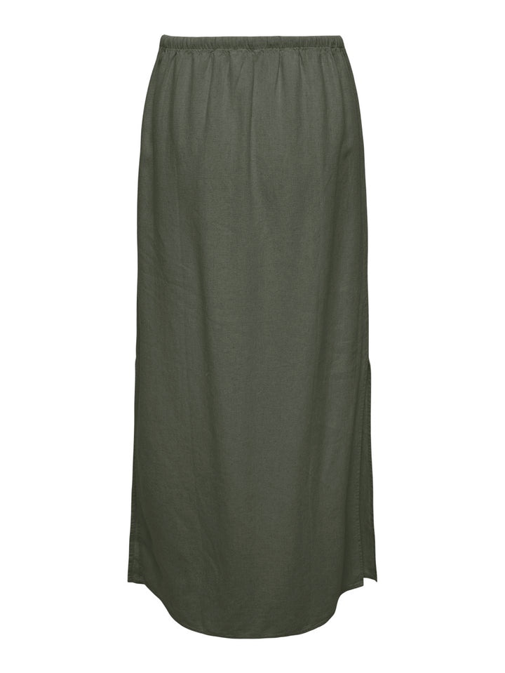Jdysay Mw Maxi Slit Skirt Wvn Noos - Army