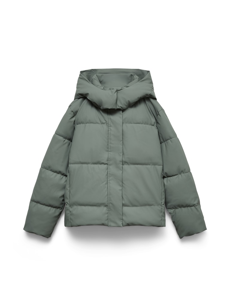 Vmgretakylie Short Coated Jacket Noos - Olijf