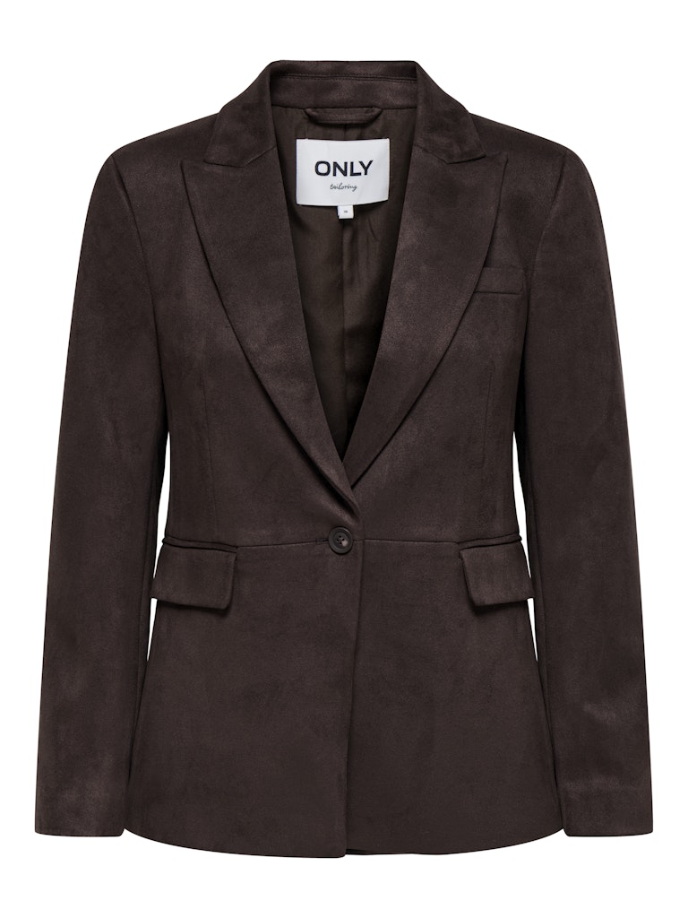 Onlylva Life L/s Faux Suede Blazer Tlr - Bruin