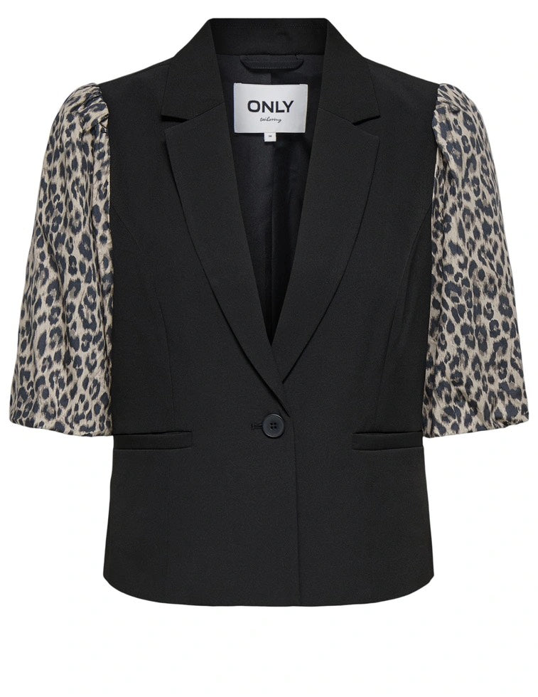 Onlmellie Life S/s Mix Blazer Tlr Cs - Zwart