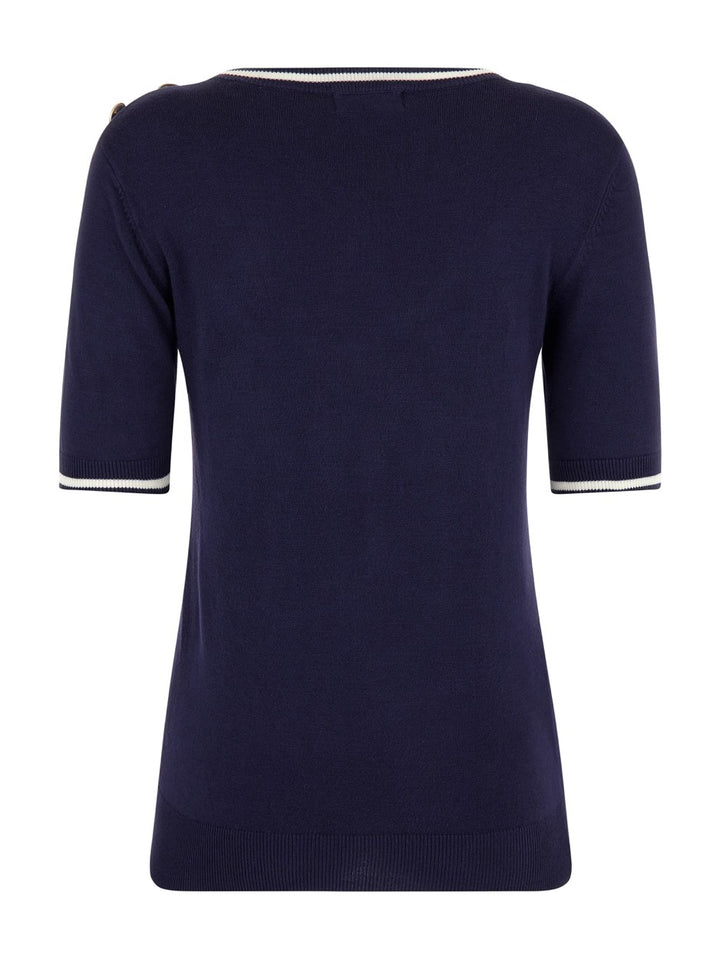 Ss Cate Rn Marine Logo Swrt - Navy