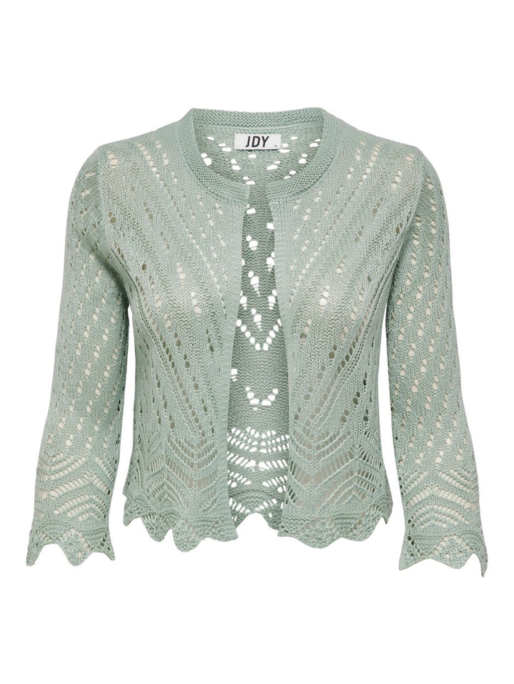 Jdysun 3/4 Cropped Cardigan Knt - Oud Groen