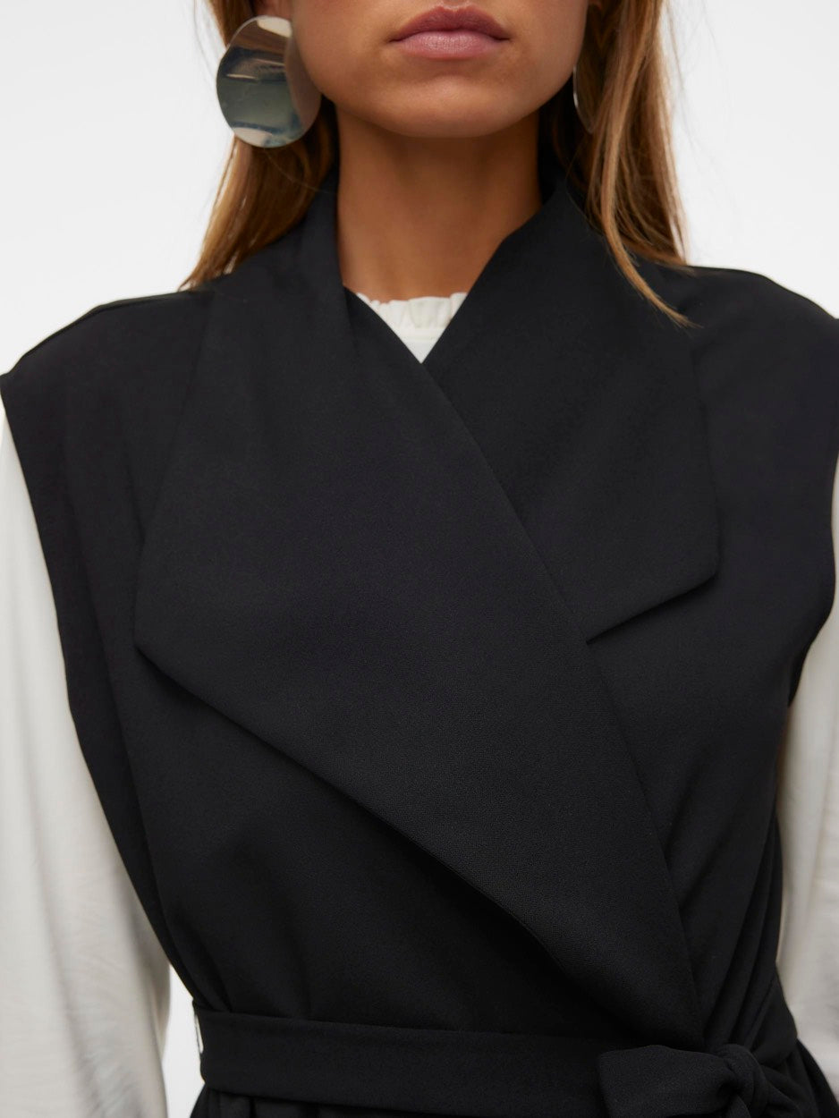 Vmallison Waistcoat Jrs - Zwart