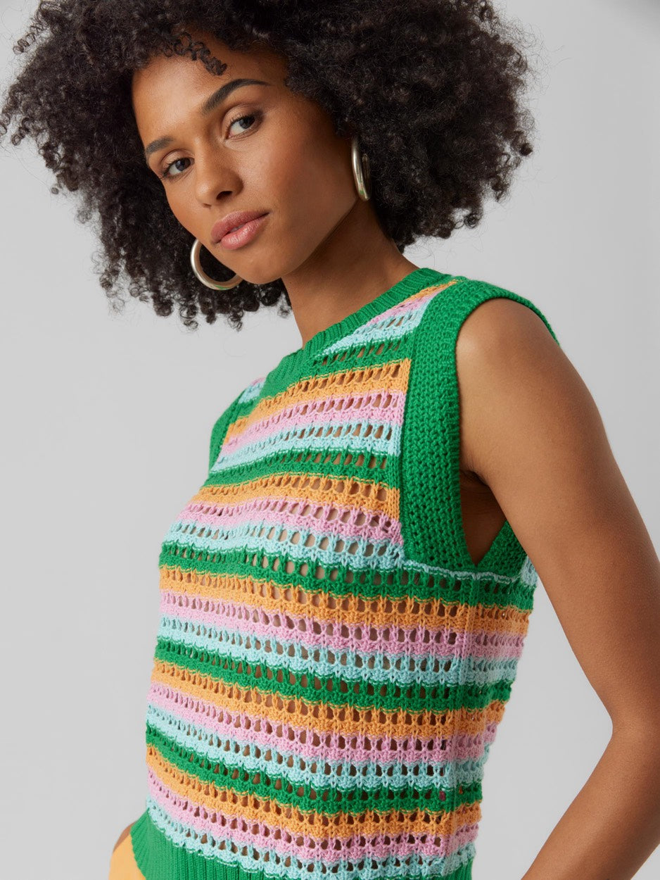 Vmalania Sl O-neck Top - Groen Dessin