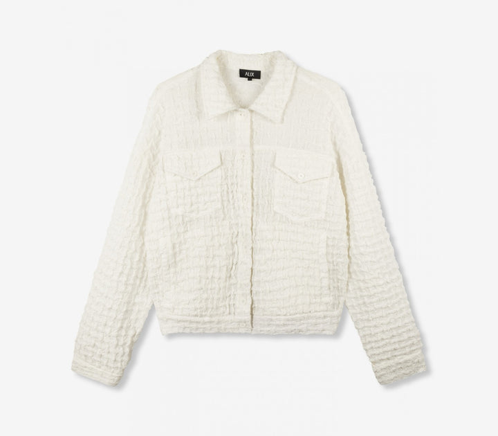 Seer Sukker Jacket - Off-white