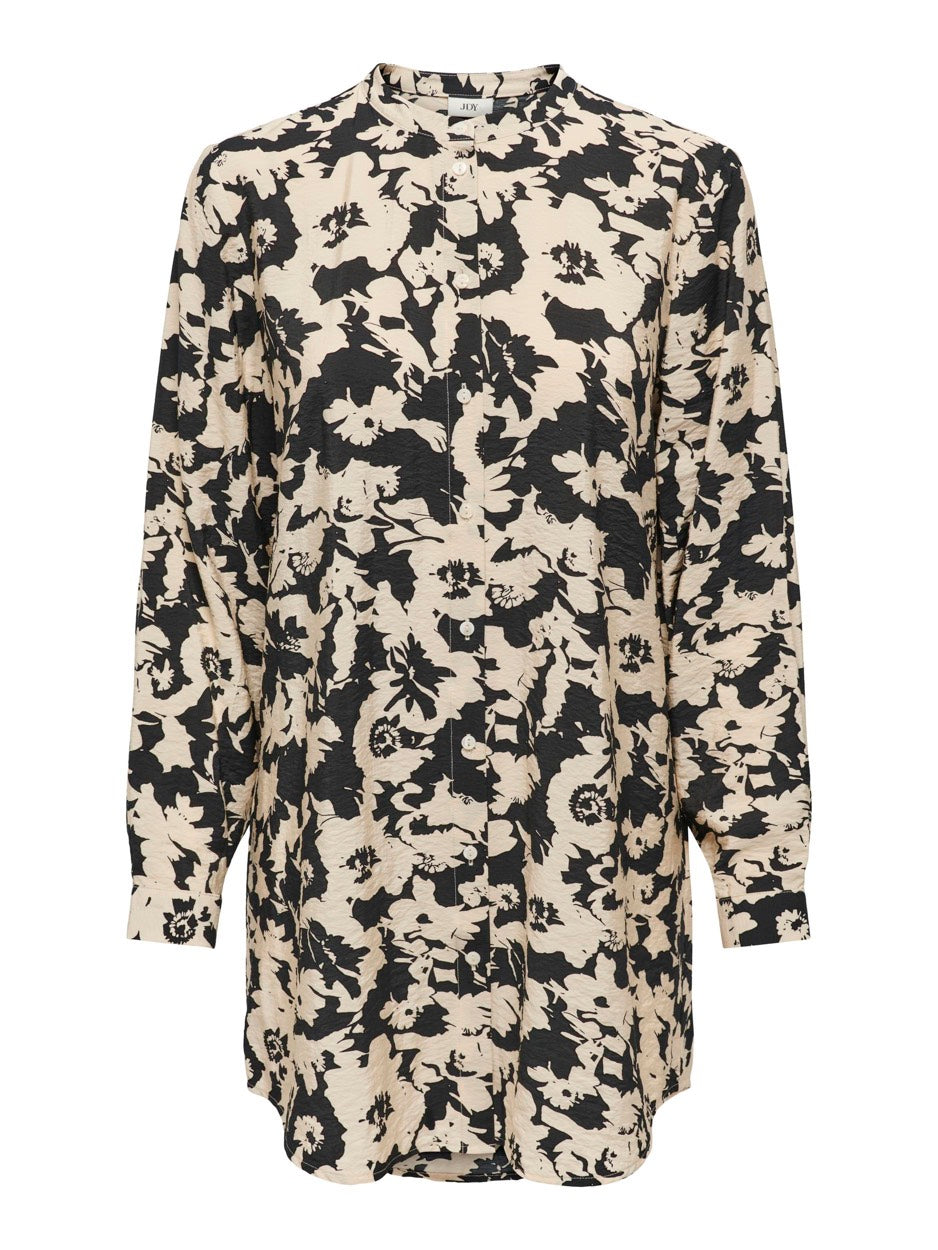Jdymiriam L/s Long Shirt Wvn - Zwart Dessin