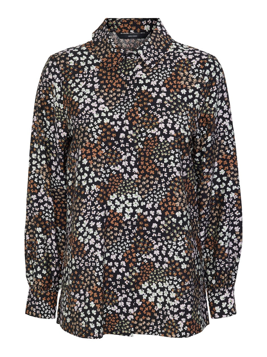 Vmanea Ls Shirt  Wvn - Zwart Dessin