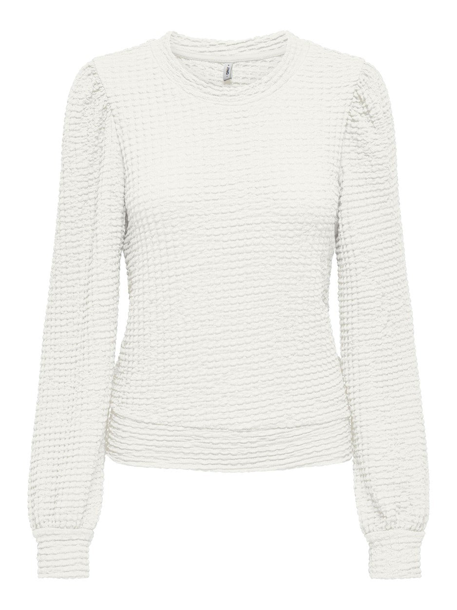 Onlmai L/s Top Cc Jrs - Off-white