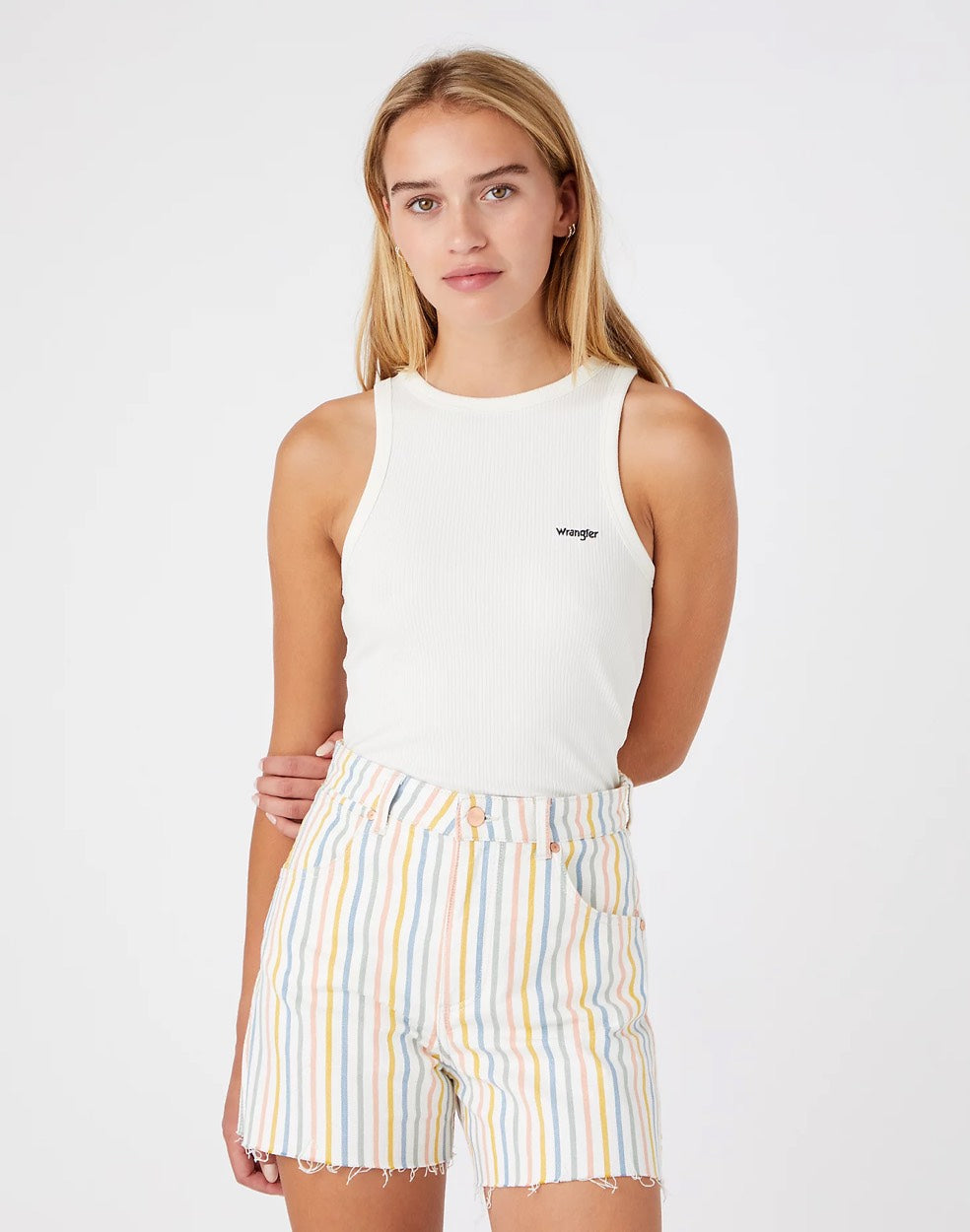 Rib Vest Ivory - Ecru