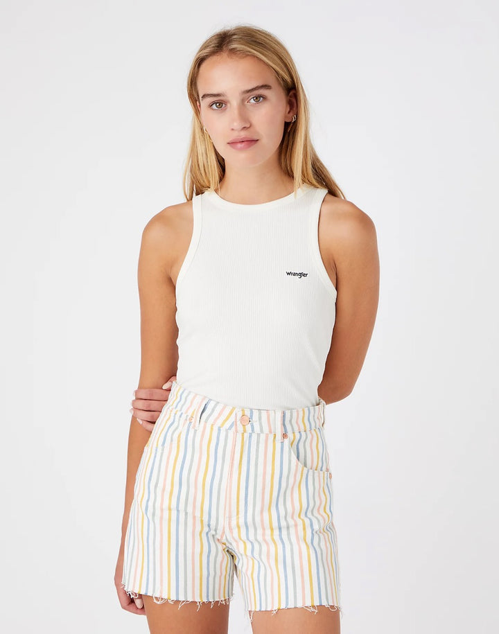 Rib Vest Ivory - Ecru