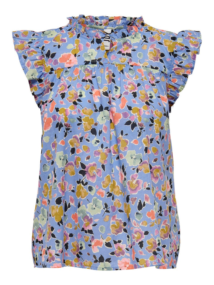 Jdyrosie S/l Top Wvn - Blauw Dessin