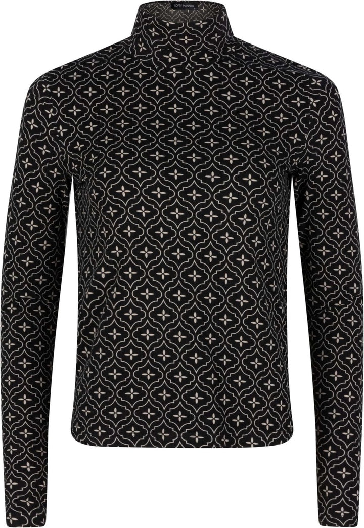 Top Shilo - Zwart Dessin