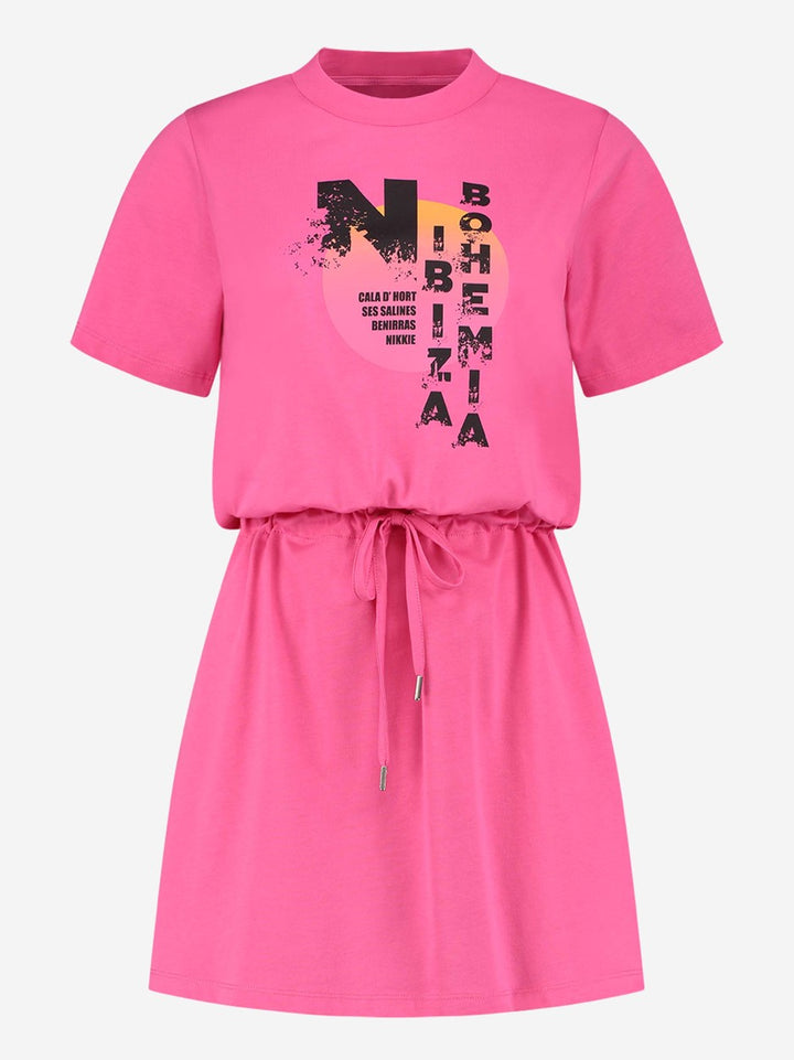 Sunset T- Dress - Pink