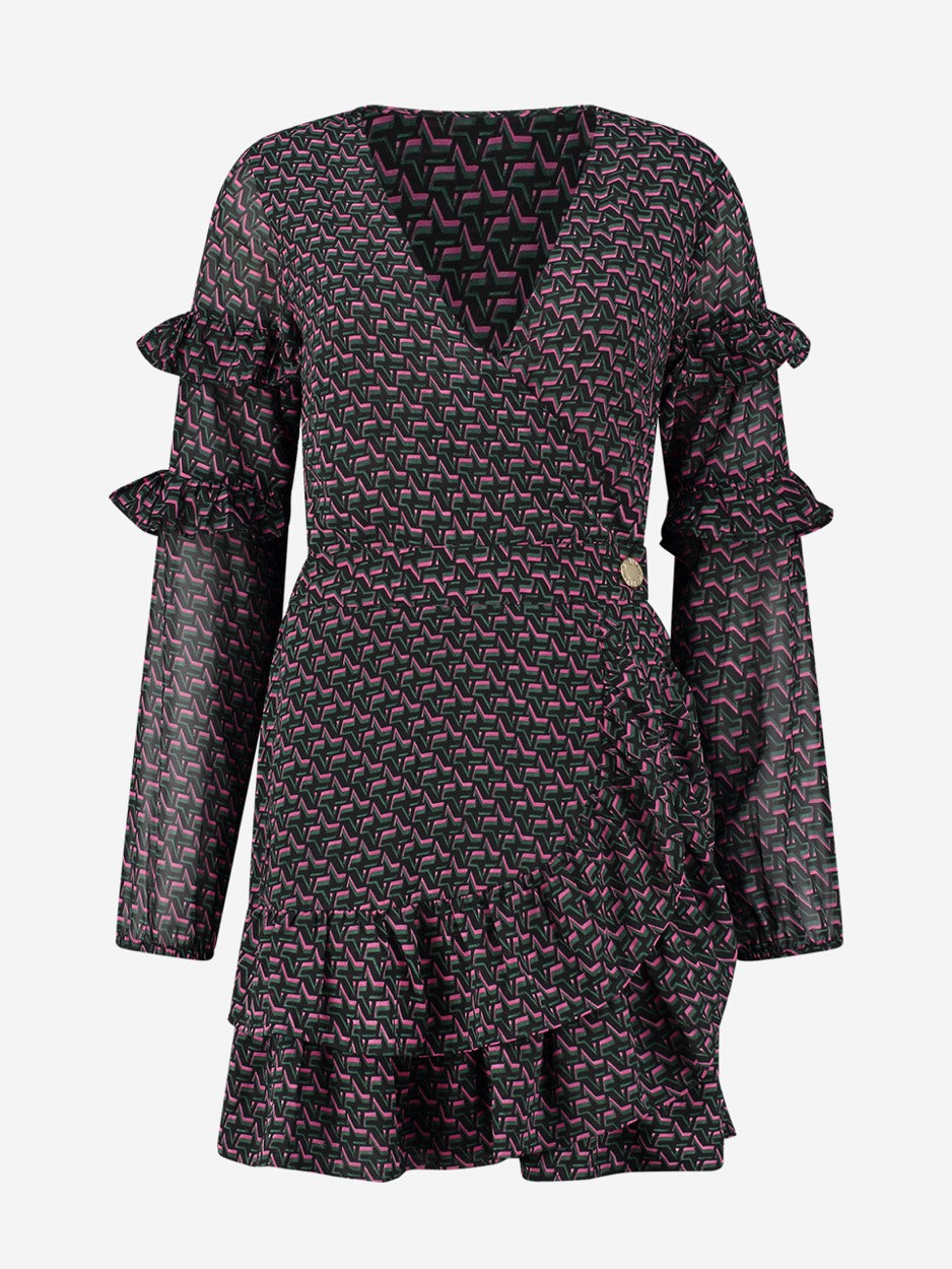 Vanna Dress - Roze Dessin