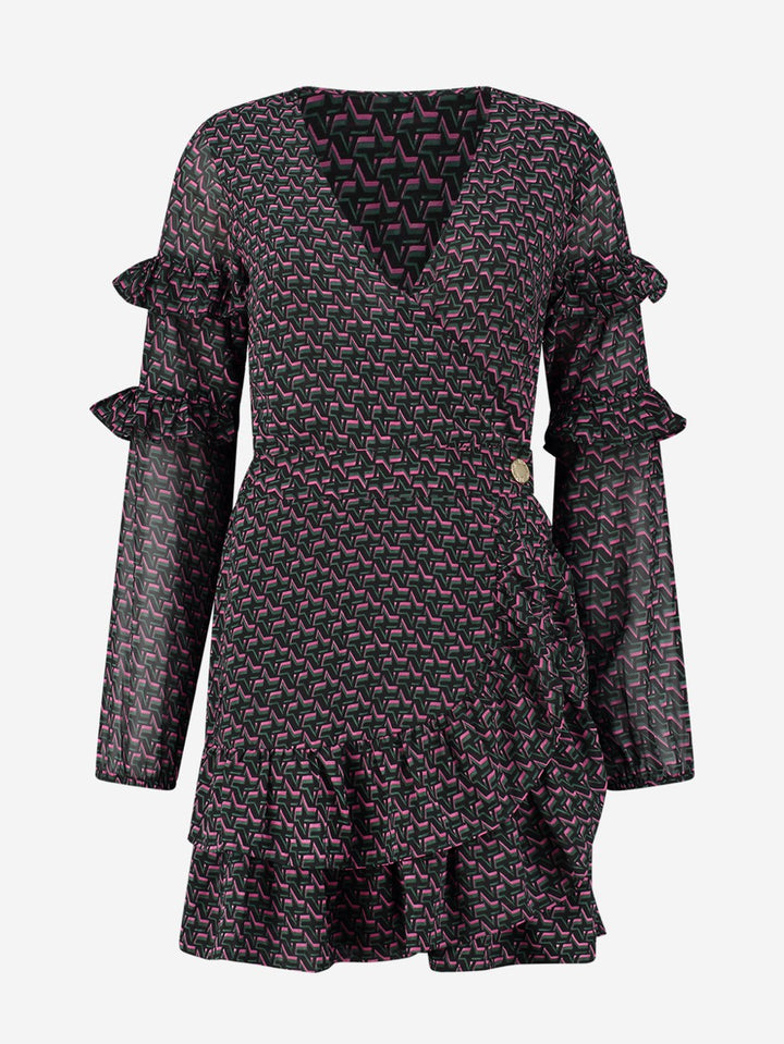 Vanna Dress - Roze Dessin