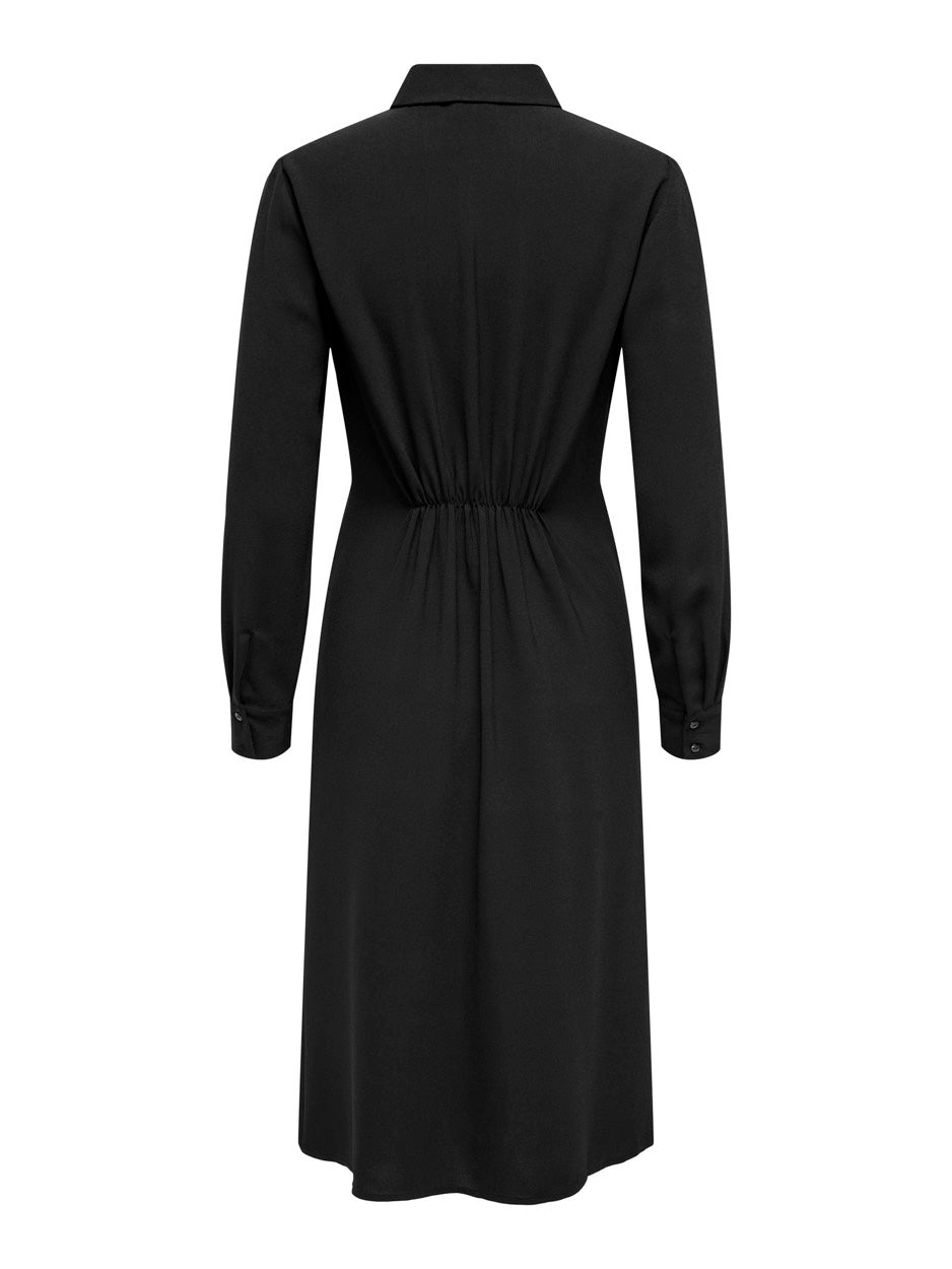 Jdyrizz L/s Wrap Shirt Dress Wvn Ex - Zwart