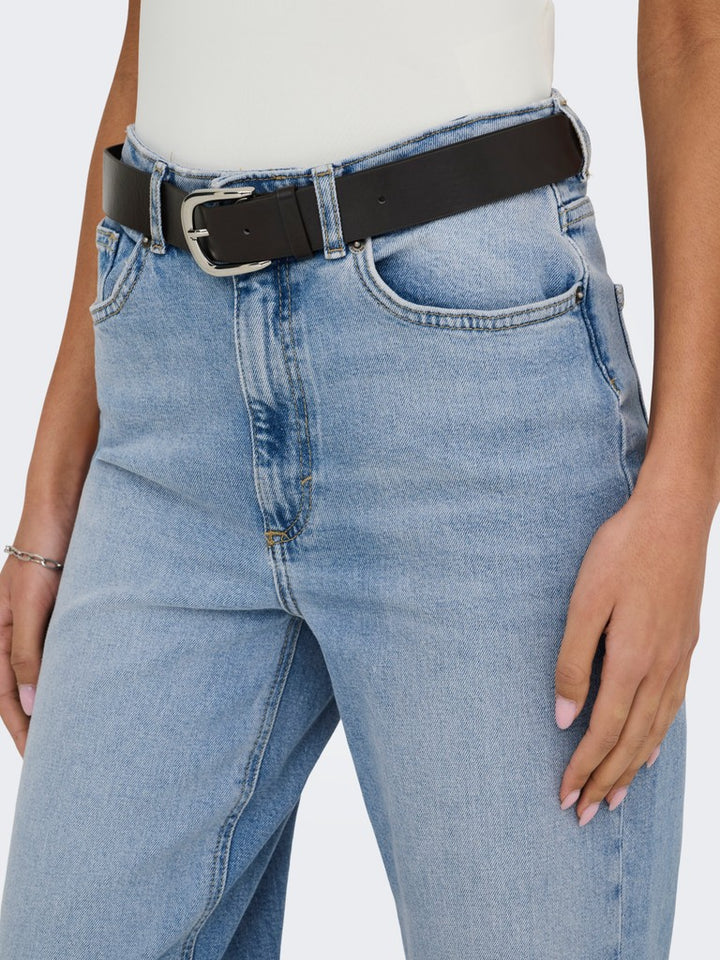 Onljuicy Life Hw Wide Leg Rea365  N - Blue Denim