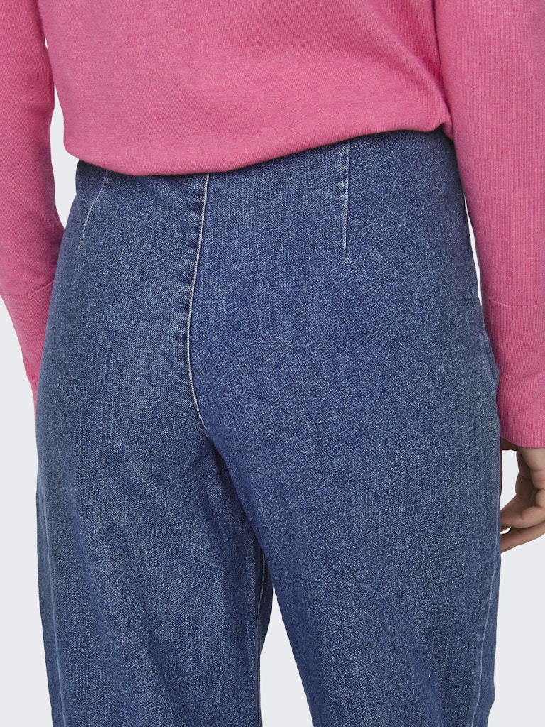 Jdygeggo Hw Wide Jeans Dnm Noos - Blue Denim