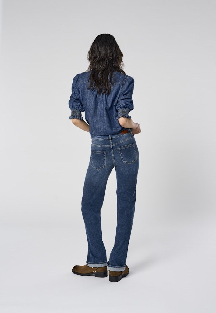 Onlblush Mid Straight Dnm Tai021 Noos - Blue Denim