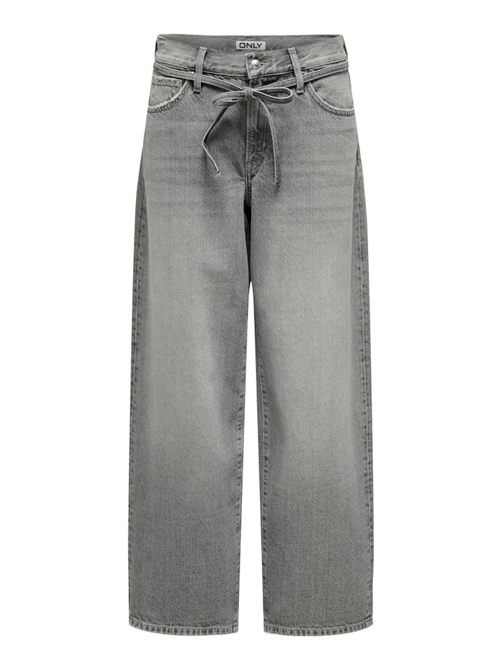 Onlgianna Mw Straight Dot757 - Grey Denim
