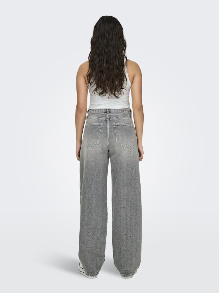 Onlgianna Mw Straight Dot757 - Grey Denim