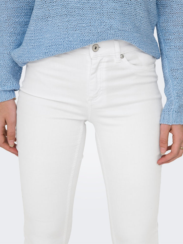 Onlblush Mid Flared Dnm Rea0730 Noos - Wit
